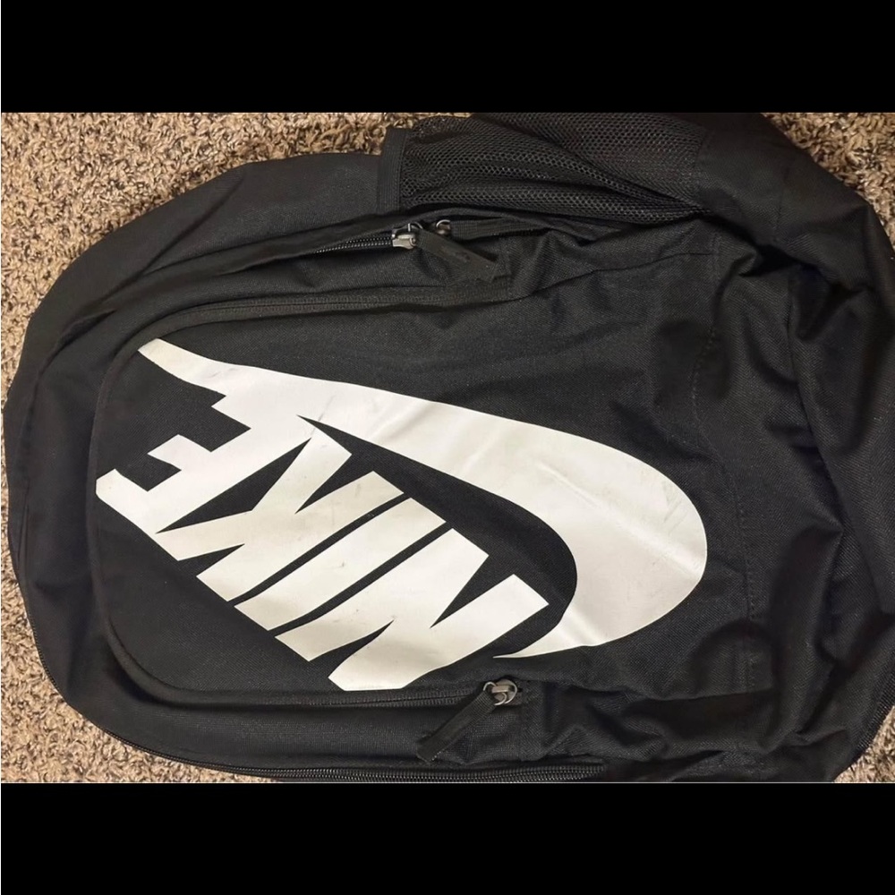 Nike Black and White Backpack